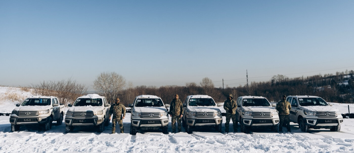 6 пікапів Toyota Hilux для Центру спеціальних операцій «А» СБУ